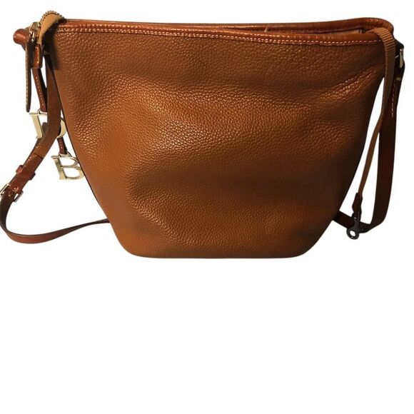 Dooney & Bourke Women's Caramel Pebble Grain Zip Sac Shoulder Bag - Picture 2 of 4